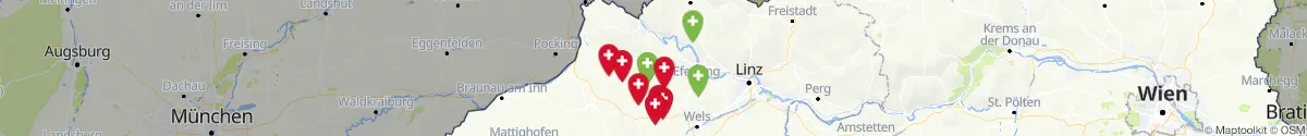 Map view for Pharmacies emergency services nearby Steegen (Grieskirchen, Oberösterreich)